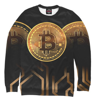 Мужской Свитшот Bitcoin Gold Style