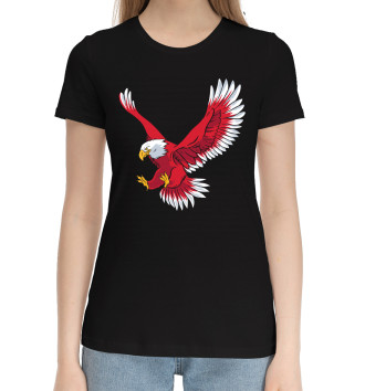 Женская Хлопковая футболка Орел