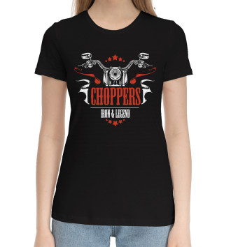 Женская Хлопковая футболка CHOPPERS