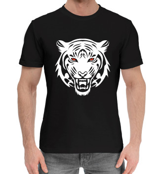 Мужская Хлопковая футболка Тигр