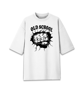 Мужская Хлопковая футболка оверсайз Old School