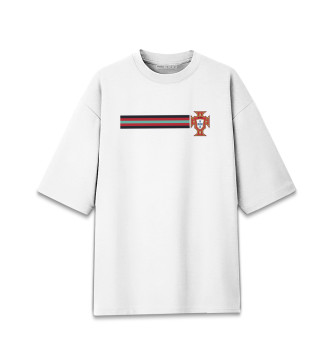 Женская Хлопковая футболка оверсайз Сборная Португалии