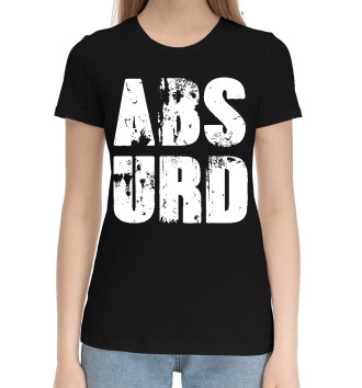 Женская Хлопковая футболка Абсурд
