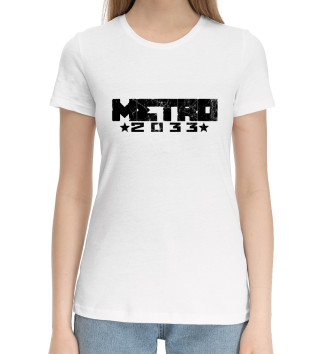 Женская Хлопковая футболка Metro