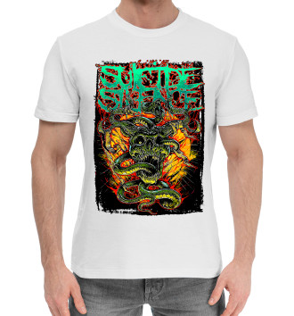 Мужская Хлопковая футболка Suicide Silence