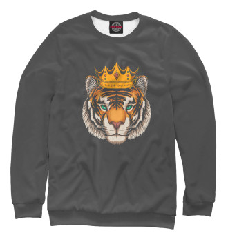 Свитшот для мальчиков Тигр в короне