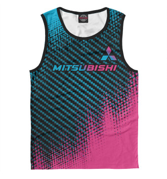 Мужская Майка Mitsubishi Neon Gradient цветные полосы