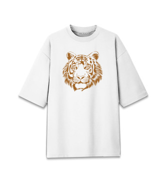 Женская Хлопковая футболка оверсайз Retro Tiger