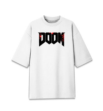 Женская Хлопковая футболка оверсайз Doom