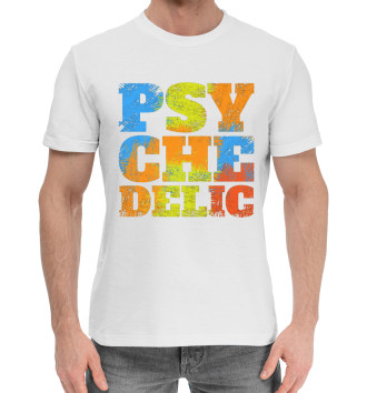 Мужская Хлопковая футболка Психоделика