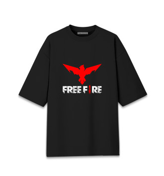 Женская Хлопковая футболка оверсайз Garena Free Fire