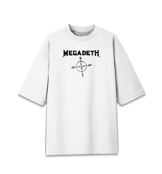 Мужская Хлопковая футболка оверсайз Megadeth