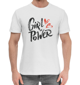 Мужская Хлопковая футболка Girl power