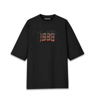 Мужская Хлопковая футболка оверсайз 1989