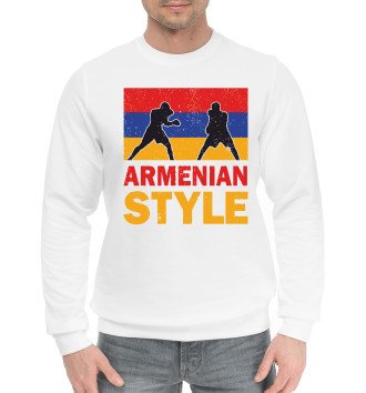 Мужской Хлопковый свитшот Армянский стиль