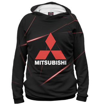 Худи для девочек Mitsubishi фон геометрия