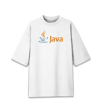 Женская Хлопковая футболка оверсайз Java Programmer