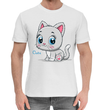 Мужская Хлопковая футболка Коты