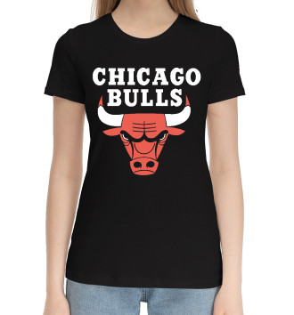 Женская Хлопковая футболка Чикаго Буллс НБА