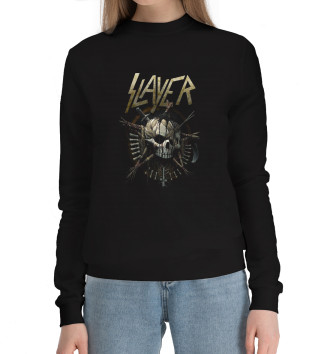 Женский Хлопковый свитшот Slayer