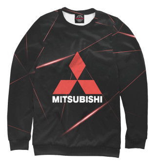 Женский свитшот Mitsubishi фон геометрия