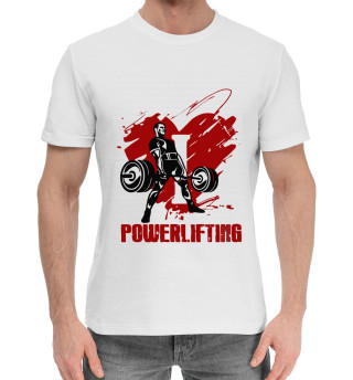 Мужская хлопковая футболка Powerlifting