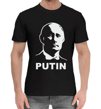 Мужская Хлопковая футболка Putin