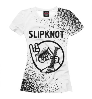 Женская футболка Slipknot + Кот