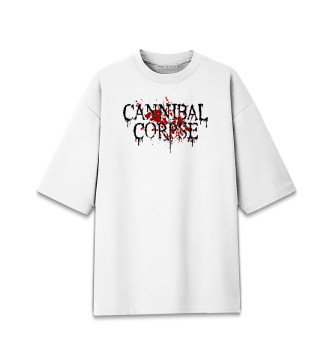 Женская Хлопковая футболка оверсайз Cannibal Corpse