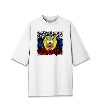 Хлопковая футболка оверсайз для девочек Президентский полк