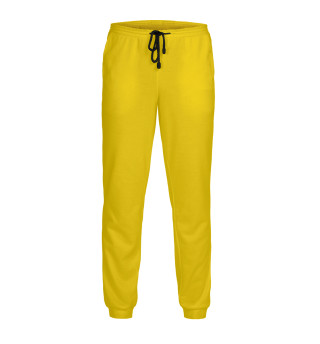 Женские спортивные штаны BTS логотип желтый