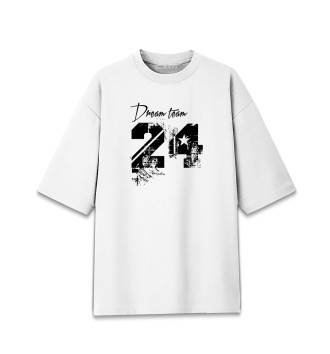 Женская Хлопковая футболка оверсайз Dream team 24