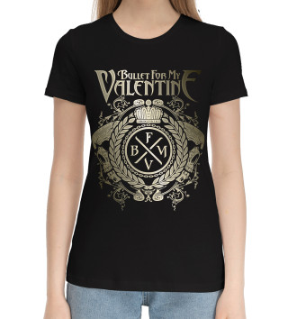Женская Хлопковая футболка Bullet For My Valentine