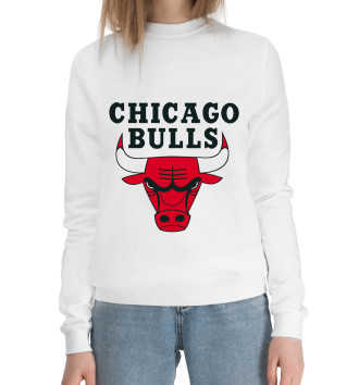 Женский Хлопковый свитшот Chicago Bulls