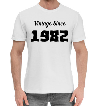Мужская хлопковая футболка Vintage Since 1982