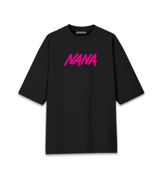 Женская Хлопковая футболка оверсайз Nana аниме