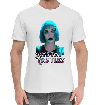 Мужская Хлопковая футболка Crystal Castles
