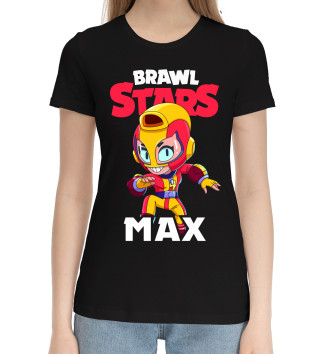 Женская Хлопковая футболка Brawl Stars, Max