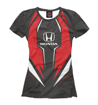 Женская Футболка Honda Driver team Red