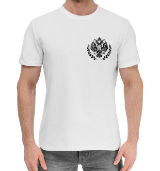 Мужская Хлопковая футболка Российская Империя - Герб