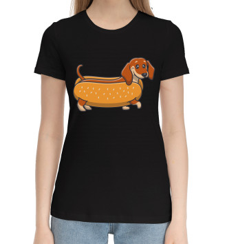 Женская Хлопковая футболка Собаки