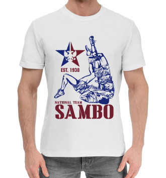 Мужская Хлопковая футболка Sambo