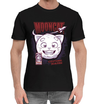 Мужская Хлопковая футболка MoonCat