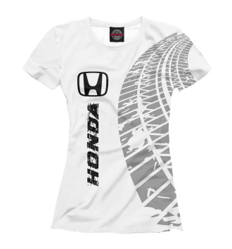Женская Футболка Honda Speed (белый фон)