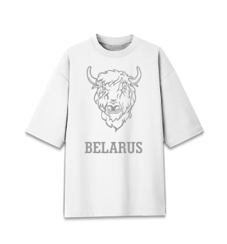 Женская Хлопковая футболка оверсайз Беларусь
