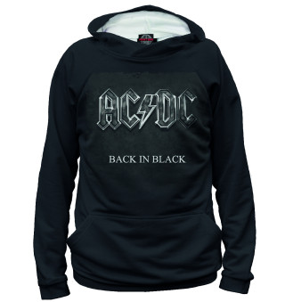Женское худи Back in black — AC/DC