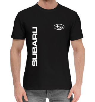 Мужская хлопковая футболка Subaru