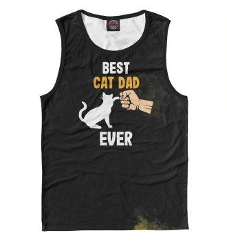 Мужская Майка Best Cat Dad Ever