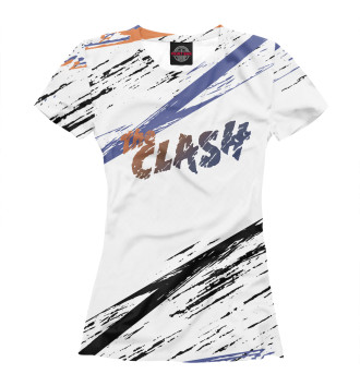 Женская Футболка The clash (color logo)