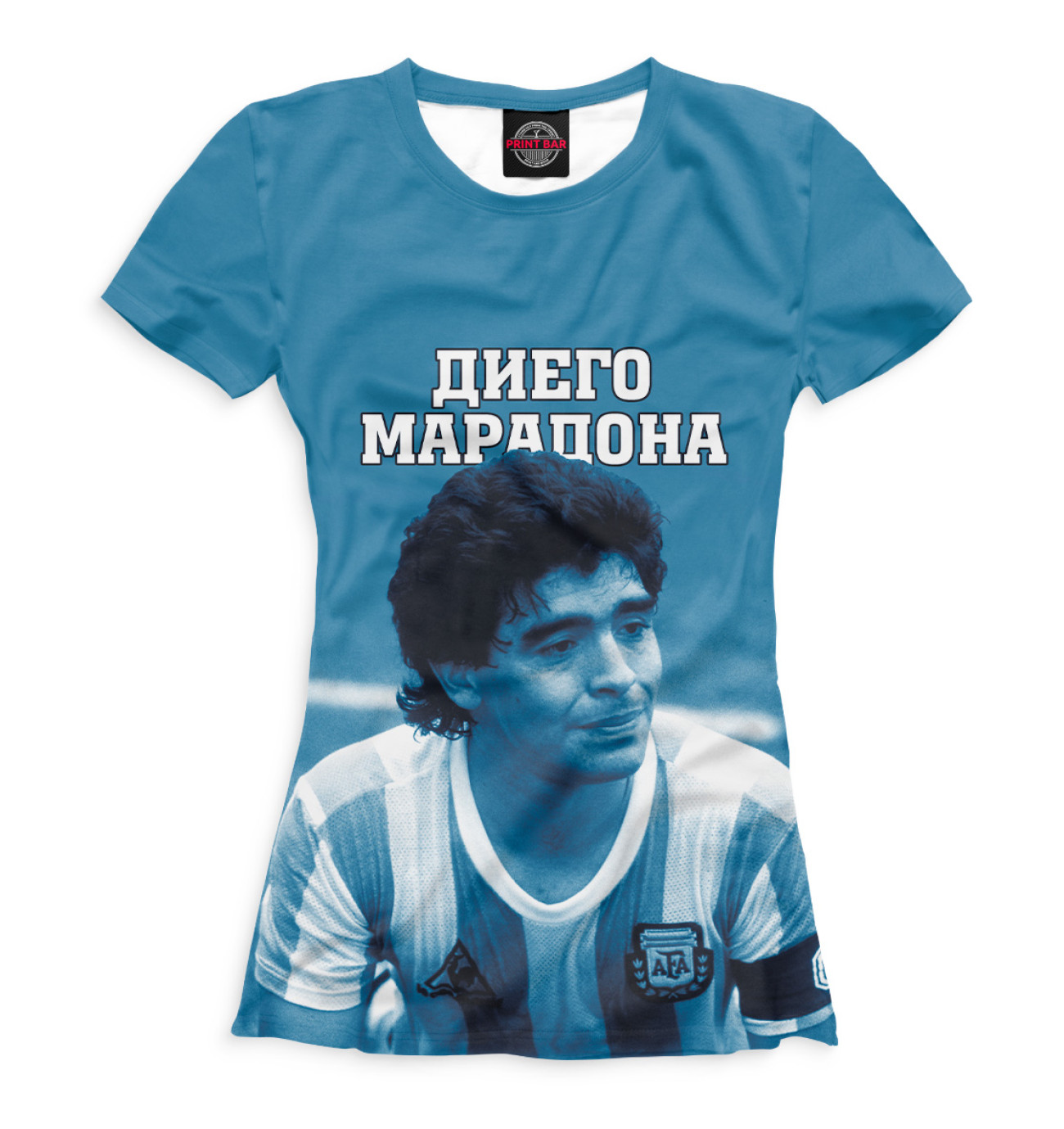 Женская Футболка Диего Марадона, артикул: FTO-185068-fut-1